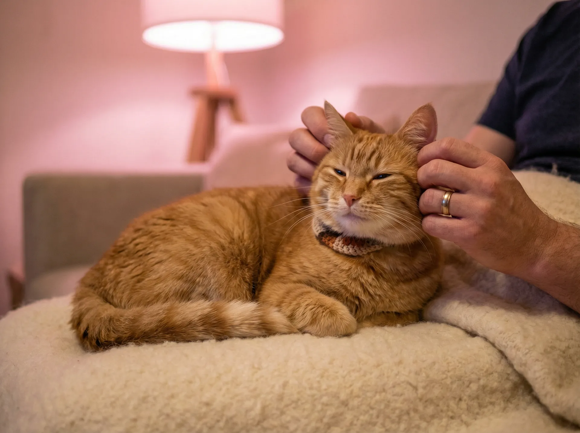 猫咪被温柔抚摸的幸福时刻 - 少年嘉庆电视剧