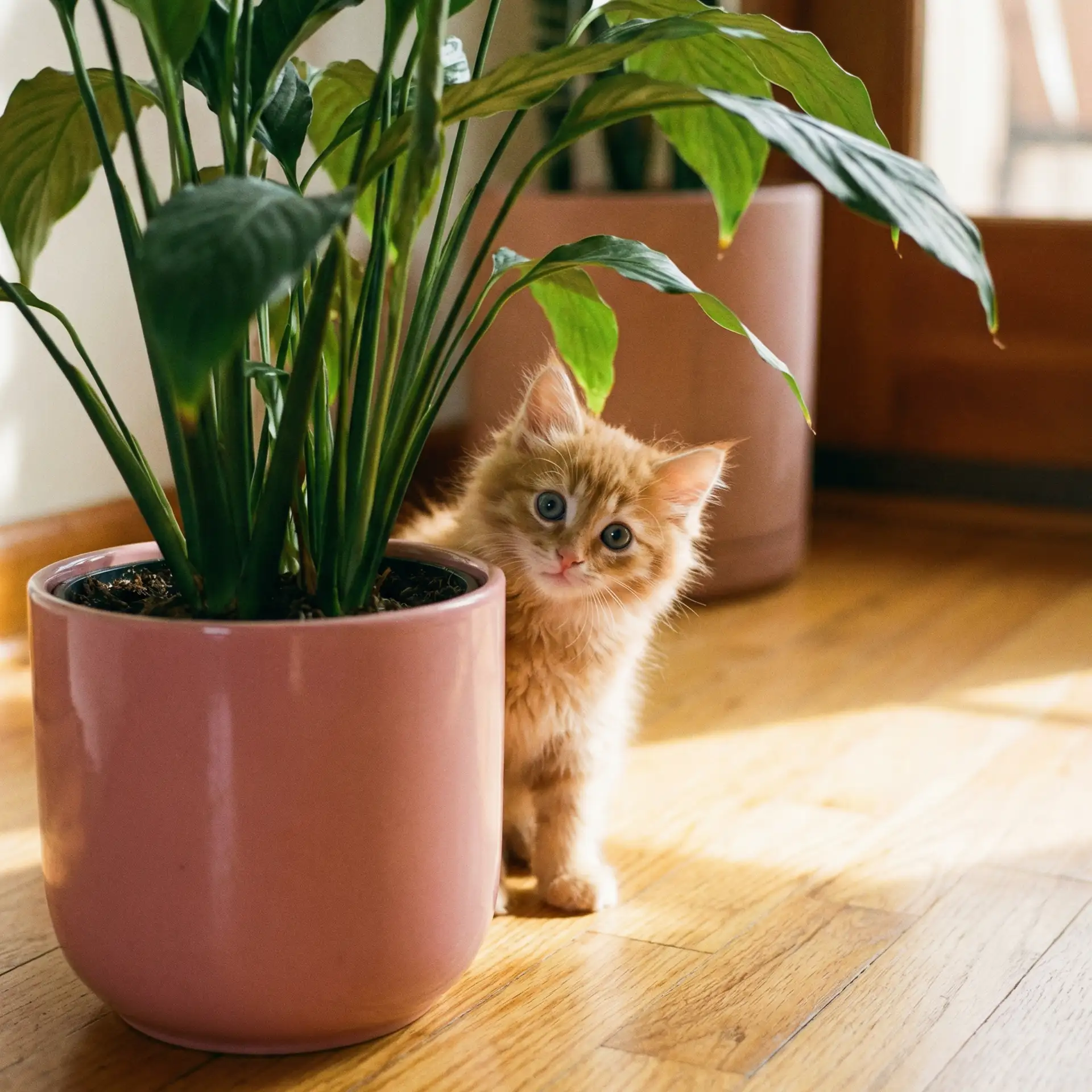 小猫从花盆后探头 - 少年嘉庆电视剧